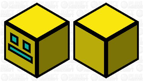 Geometry Dash (Yellow Cube) Minecraft Mob Skin