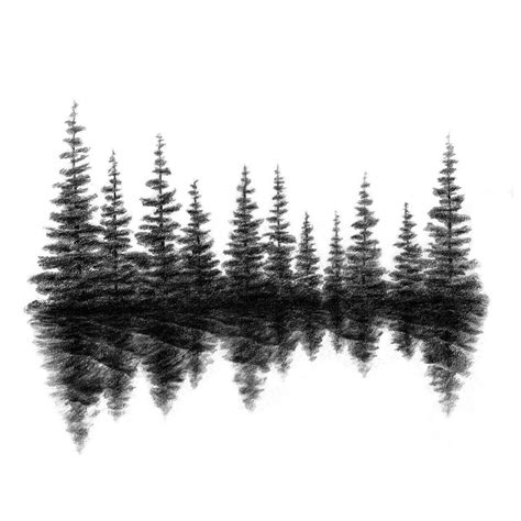 Pine Tattoo, Arm Tattoo, Tattoo Ribs, Pine Tree Silhouette, Forest ...