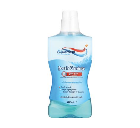 Aquafresh Mouthwash Fresh & Minty (1 x 500ml) | Makro