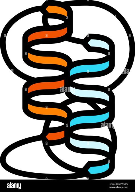 protein folding biochemistry color icon vector illustration Stock ...