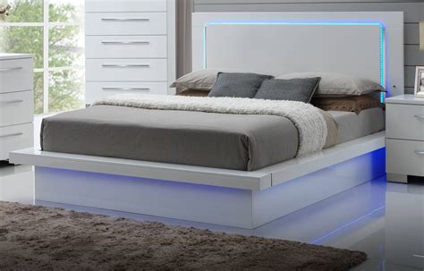 White Gloss Bed Frame | decorated greek letters