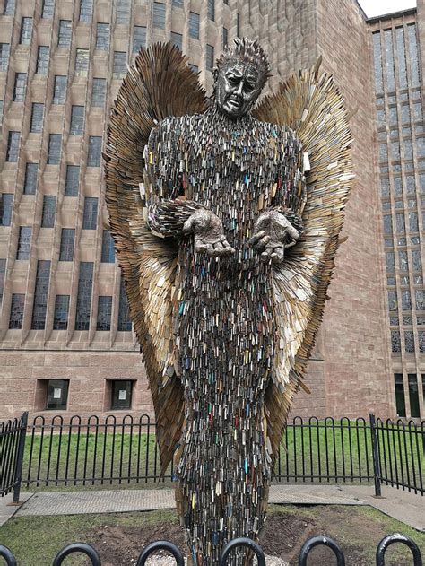 Knife Angel - made from 100000 knives removed from the UK streets ...