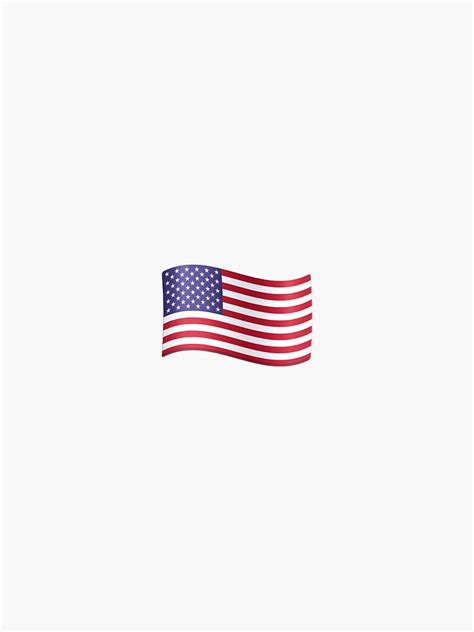 "American Flag Emoji" Sticker for Sale by elephantc123 | Redbubble