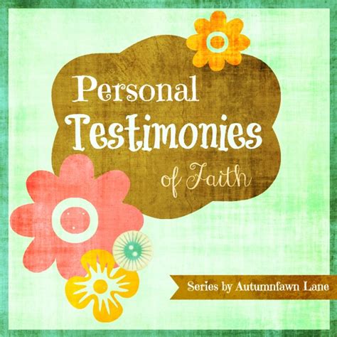 Brandi Raae: Personal Testimonies of Faith ~ Amanda