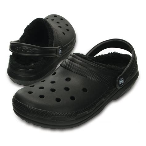 Crocs Crocs Classic Lined Black / Black (UX3) 203591-060 Unisex Shoes ...