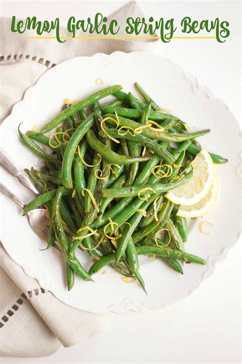 Lemon Garlic String Beans - fANNEtastic food