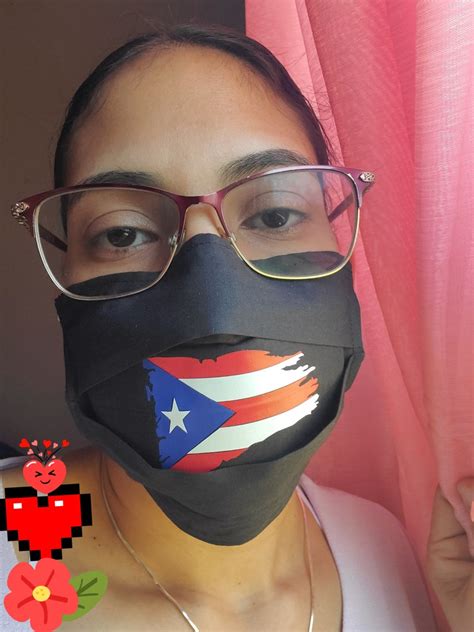 Puerto rican flag mask puerto rico flag face mask puerto | Etsy