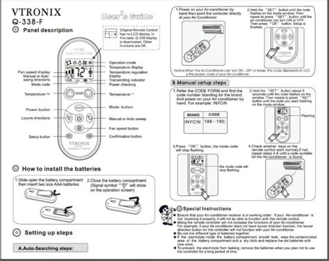 Carrier Mini Split Remote Manual