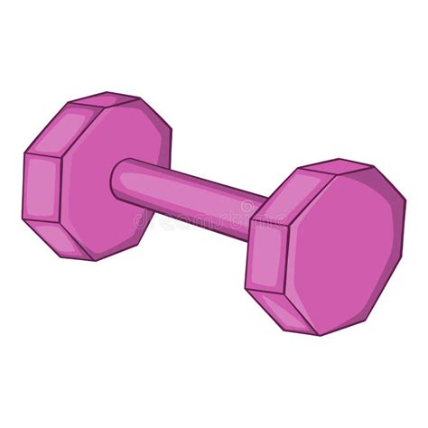 Dumbbell Icon, Cartoon Style Stock Illustration - Illustration of ...