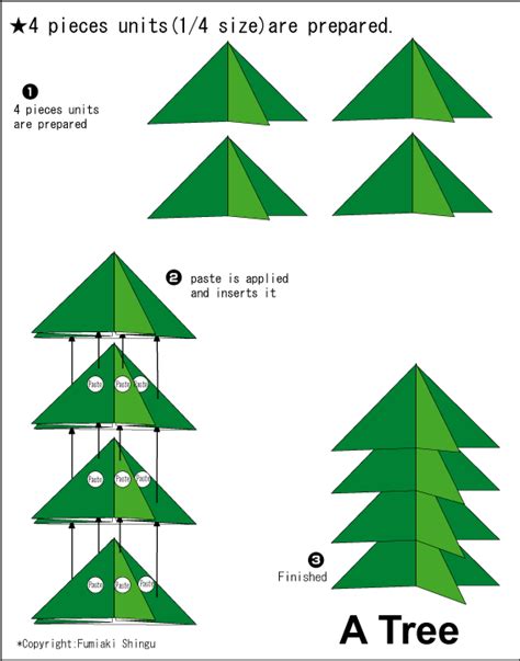 Origami Tree instructions - Easy Origami instructions For Kids