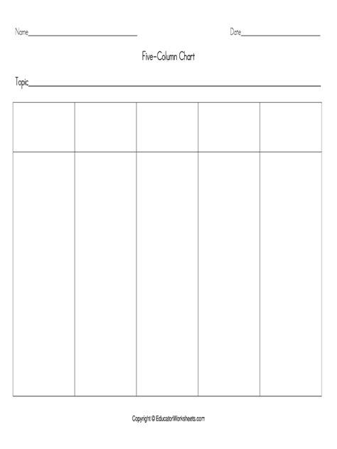 Blank Chart - Fill Online, Printable, Fillable, Blank | pdfFiller