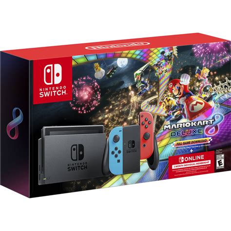 Nintendo Switch and Mario Kart 8 Deluxe Bundle HADSKABLD B&H