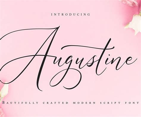 Augustine | Modern Script Font #89171