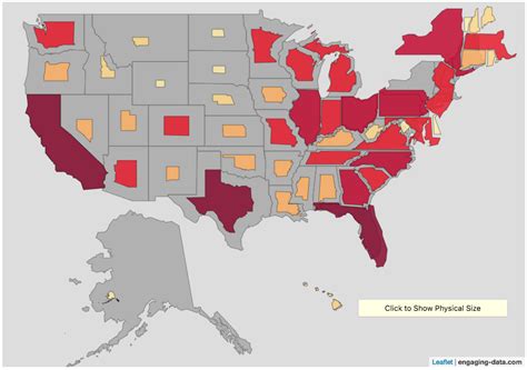 Scaling the physical size of States in the US to reflect population ...