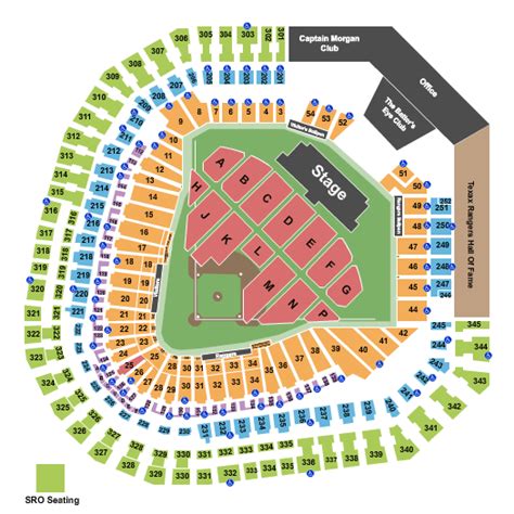 Globe Life Park Seating Chart - Arlington