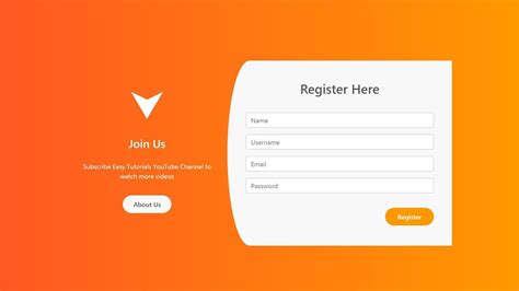 Registration Form Design In Html And Css With Code Free Download | Form ...