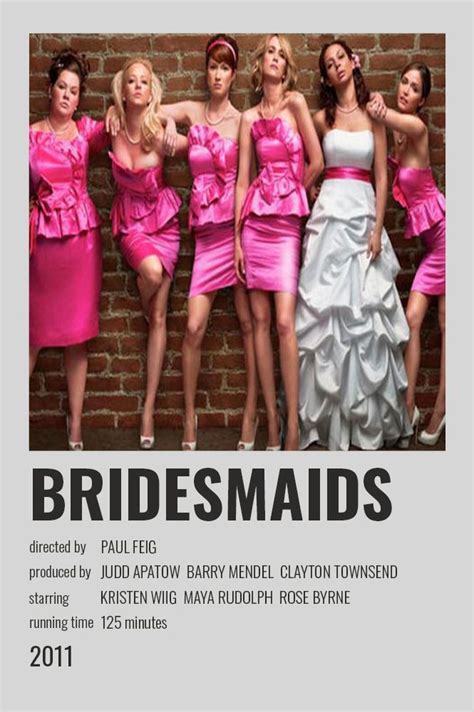 Bridesmaids Polaroid Poster | Bridesmaids movie poster, Bridesmaids ...