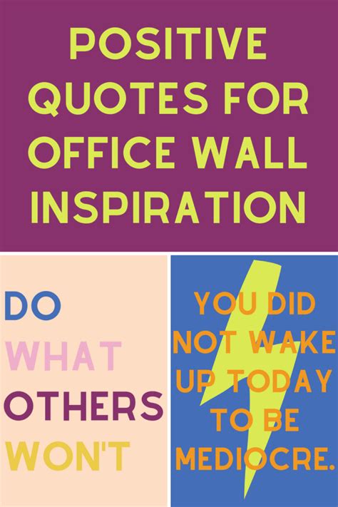 Positive Quotes for Office Wall Inspiration - Darling Quote