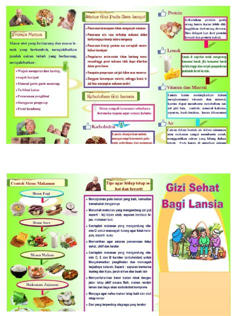 Leaflet Gizi Lansia | PDF