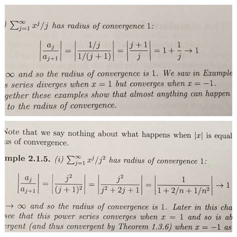 complex analysis - Radius of convergence formula help - Mathematics ...