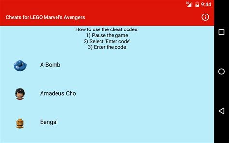 Codes For Lego Marvel Avengers