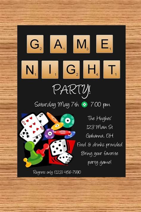 Game Night Invitation Template