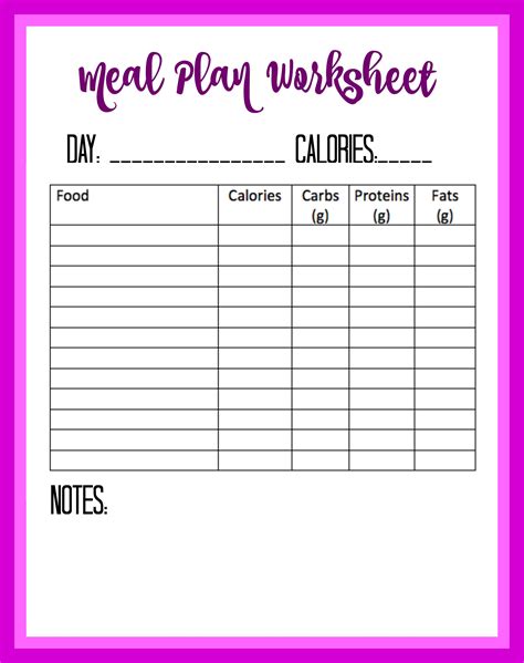 Free Food Diary and Calorie Tracker Printable - Debt Free Spending ...