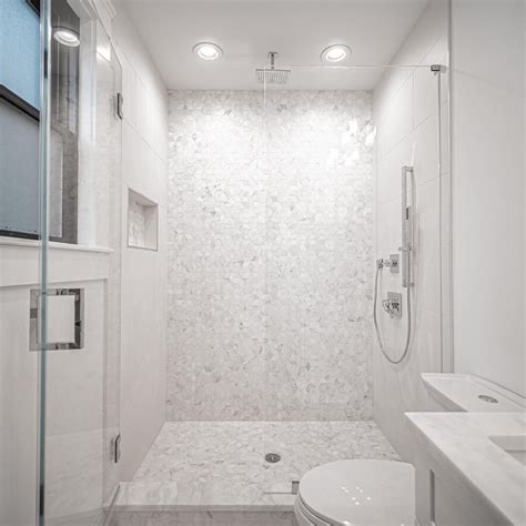 Bright white marble bathroom is elegant and timeless. But it is also ...