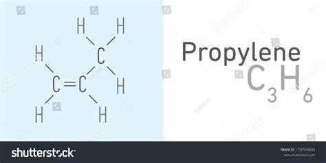 Propylene Propene C3h6 Gas Moleculestick Model Stock Vector (Royalty ...