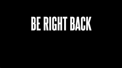 Be Right Back Sign Free Printable