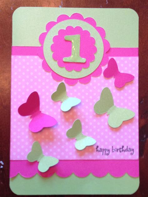 tarjetita de cumpleaños 1 | First birthday cards, 1st birthday cards ...