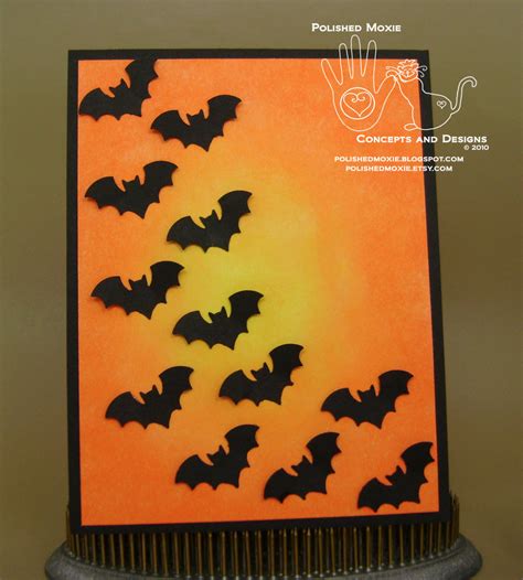 Handmade Bats Halloween Card and Nature's Whirlpool Resort | Polished ...