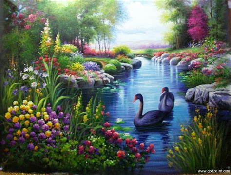 Oil Painting Natural Scenery at PaintingValley.com | Explore collection ...