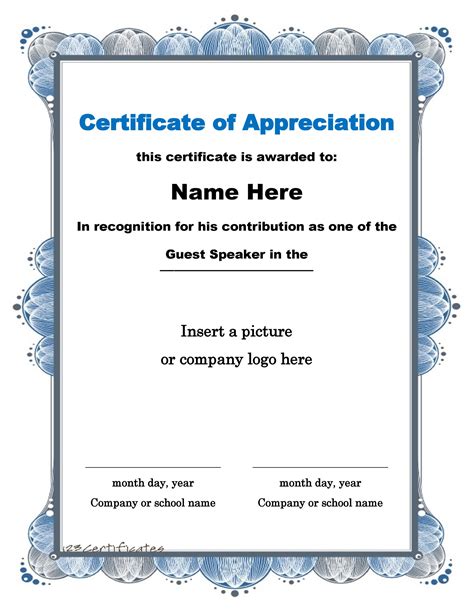 30 Free Certificate of Appreciation Templates and Letters