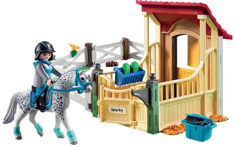 PLAYMOBIL Horse Stable with Appaloosa - Walmart.com