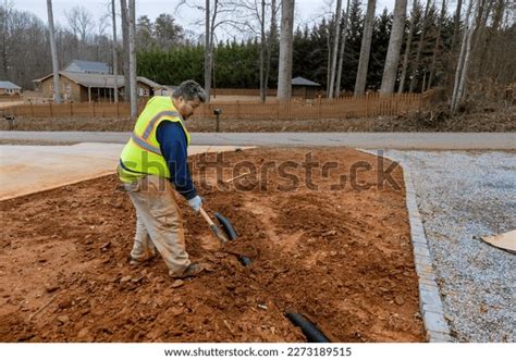 Installing Drainage System Requires Proper Planning Stock Photo ...