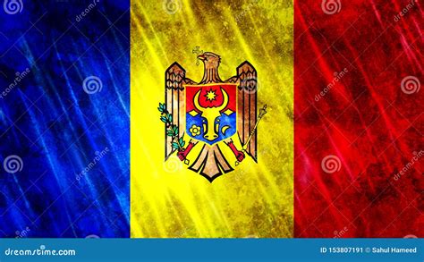 Moldova Flag stock illustration. Illustration of tourism - 153807191