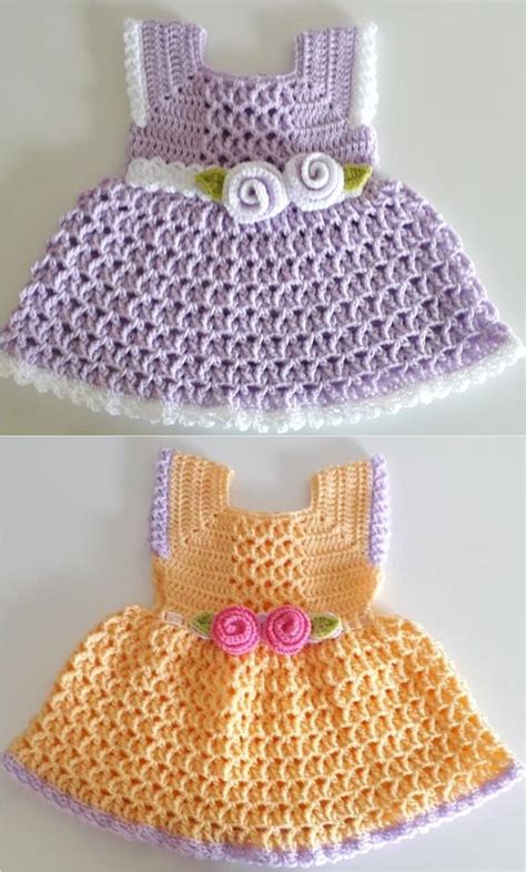 Crochet A Summer Dress For Baby Girl - Crochet Ideas | Crochet baby ...