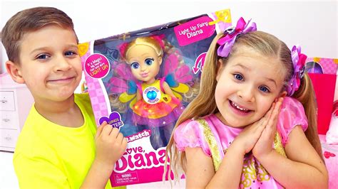 Кидс Диана Шоу - Diana and Roma Pretend Play Selling Dolls - Видео для ...