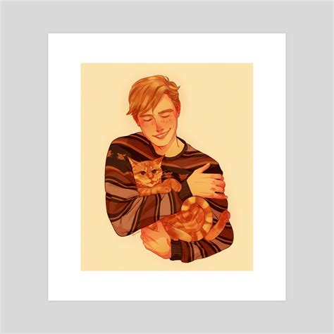 Alphonse Elric holding kitty, an art print by Cecília Marinho - INPRNT