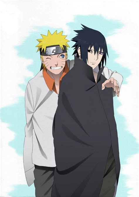 Sasuke Uchiha and Naruto Uzumaki #Naruto #Bestfriends | Naruto dan ...