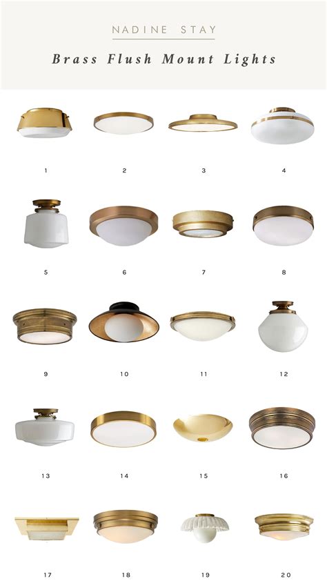 MY TOP 20 BRASS FLUSH MOUNT LIGHTS - HELP ME PICK A LIGHT FOR THE ...