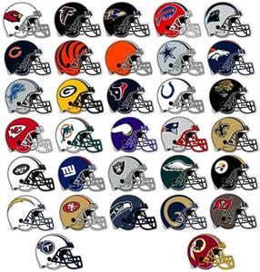 NFL FOOTBALL HELMET JUMBO STICKERS 32 TEAMS | eBay