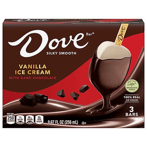 Dove Ice Cream Bars, Vanilla 3 ea | Sandwiches & Bars | Real Value IGA