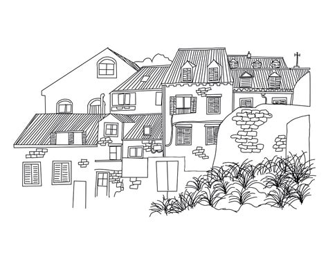 Line Drawings Of House