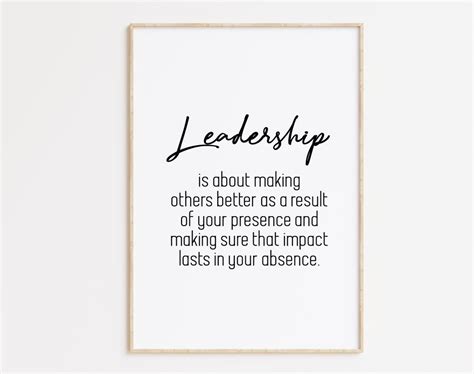 Leadership Print, Leadership Quotes, Leadership Poster, Leadership ...