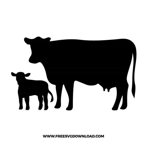 Cow Calf Pair SVG