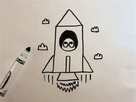 How to Draw a Cartoon Rocket Ship 🚀 Easy Drawing for Kids | Otoons.net