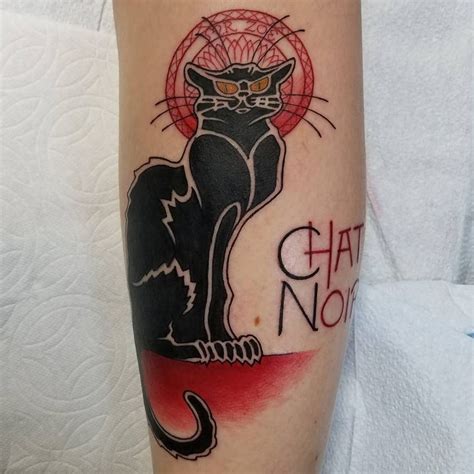 Tattoo uploaded by Tattoodo • Chat Noir tattoo by Marie Scherping # ...