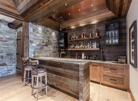 18 Marvelous Rustic Home Bar Ideas For Pure Enjoyment | Rustic basement ...